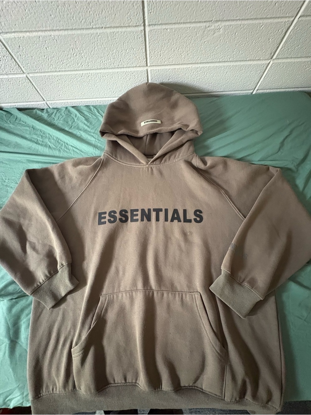 Essentials ‘Fear Of God’ Olive Green Pullover Hoodie